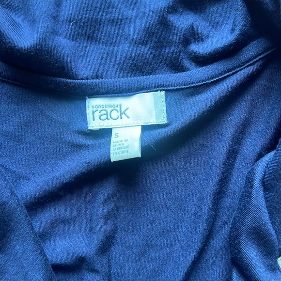 NWT Navy Blue Nordstrom Rack Pajama Top Size Small - Picture 2 of 4